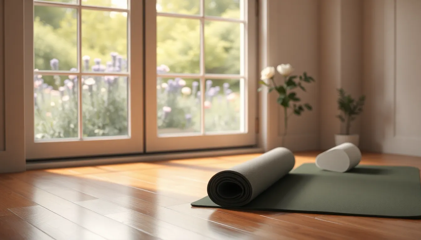 근육통 완화를 위한 스트레칭 중인 여성