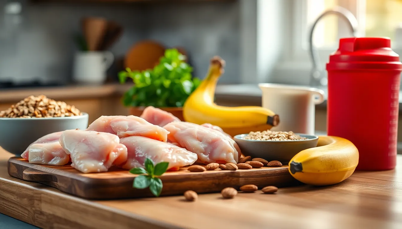 균형 잡힌 벌크업 식단을 위한 다양한 영양소