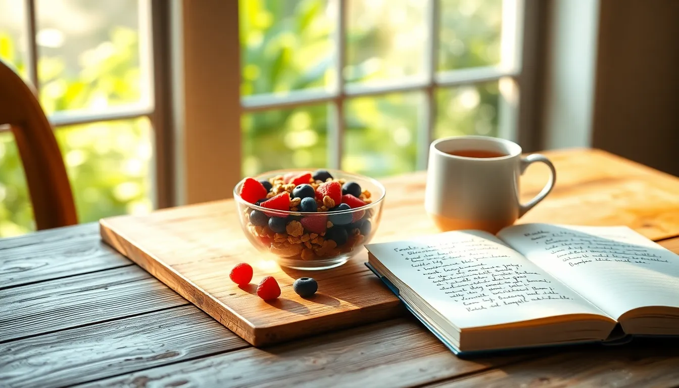 건강한 식단과 운동을 하는 사람들의 모습