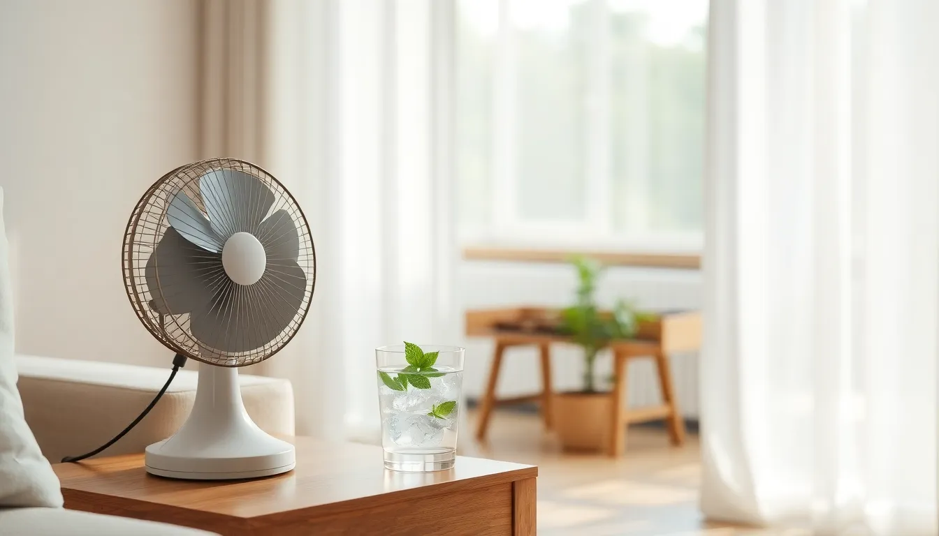 냉방병 예방을 위한 실내 환기 및 적정 온도 유지 모습