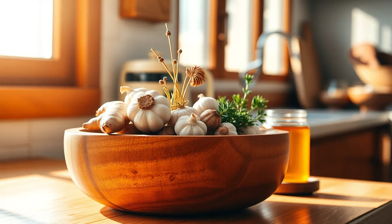 겨울철 면역력 강화를 돕는 건강한 음식 이미지