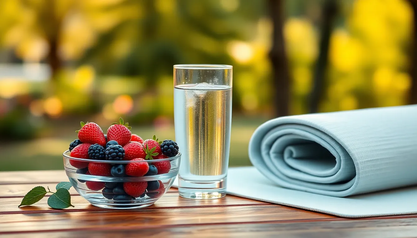 건강한 생활 습관을 실천하는 사람들의 모습