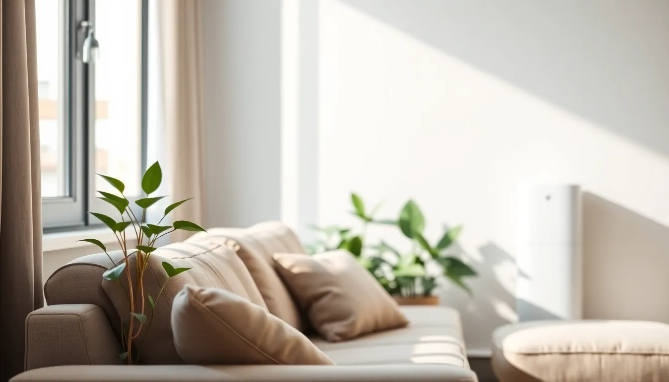 실내 공기 오염의 원인을 보여주는 이미지