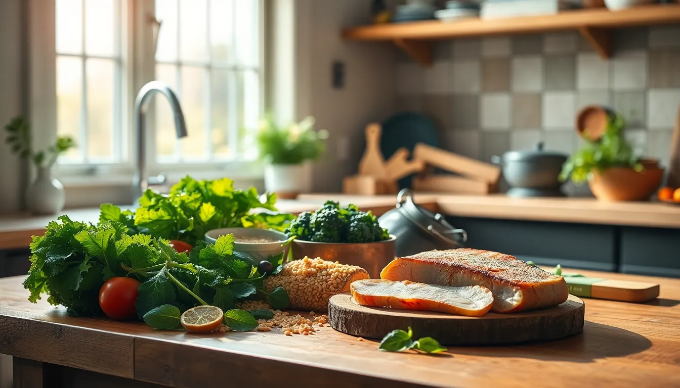 다양하고 신선한 채소와 과일