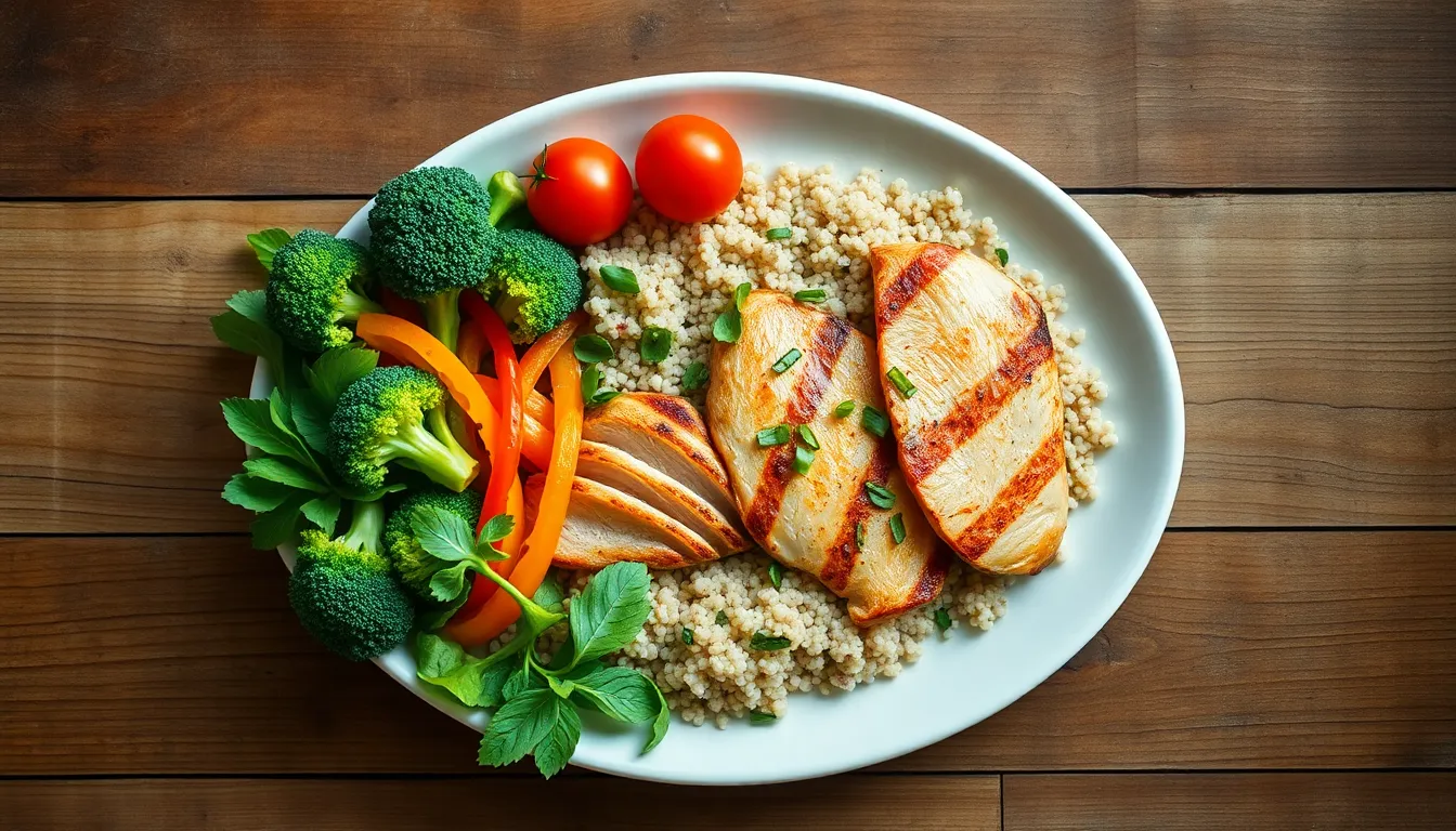 건강한 식재료가 가득한 식탁 이미지