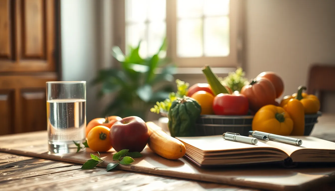 건강 습관을 기록하는 스마트폰 화면 이미지